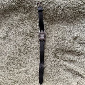 Ladies petite vintage Judith Jack mother of pearl watch